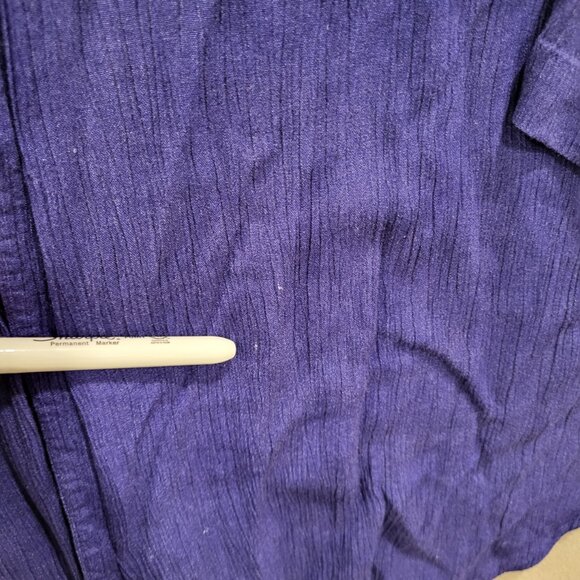 Fashion Bug Women’s Short Sleeve Button Down Shirt Size 22/24W Purple‎ Office - Picture 8 of 10